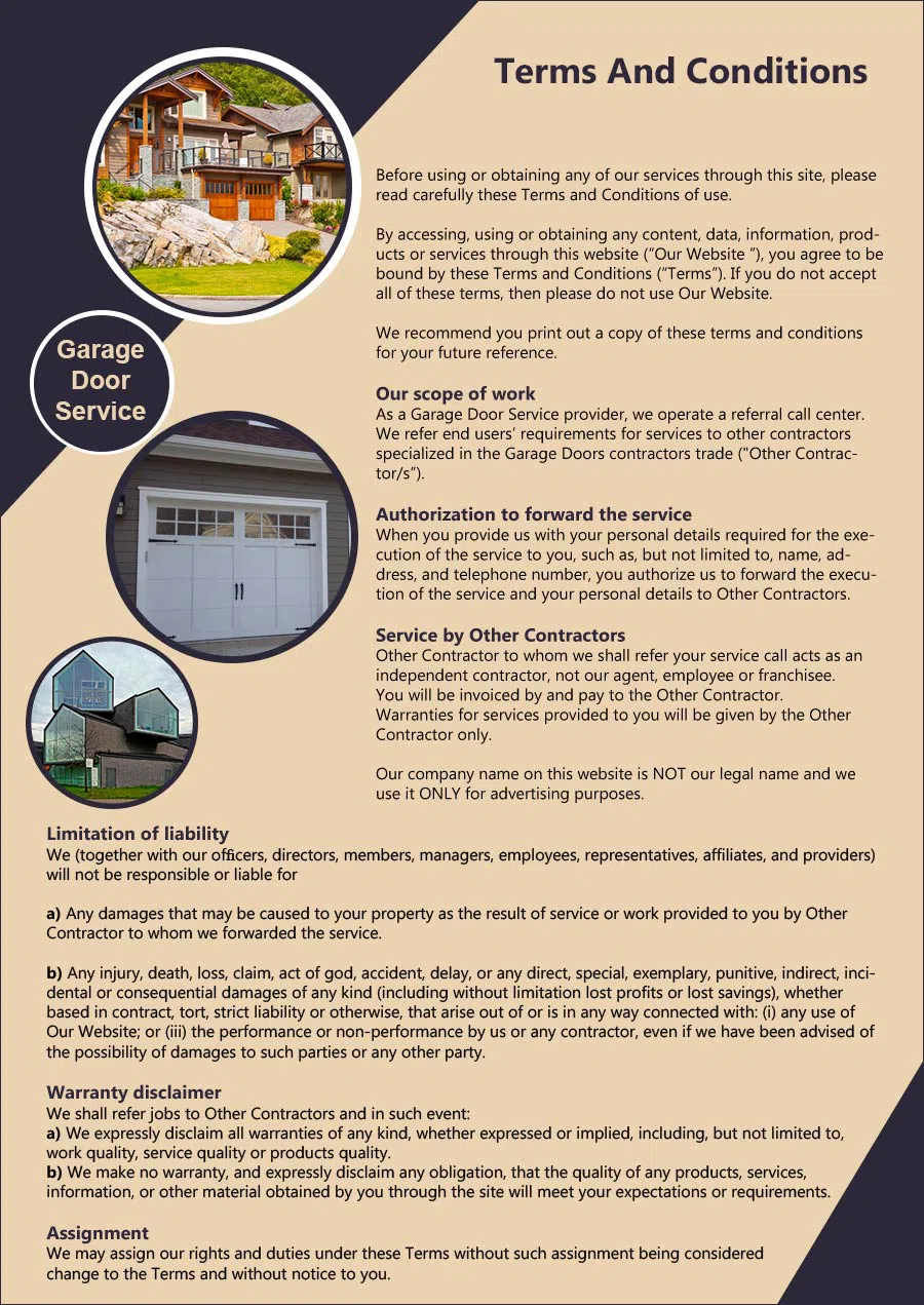 Garage Door Mobile Service Montgomery Village, MD 301-359-1014